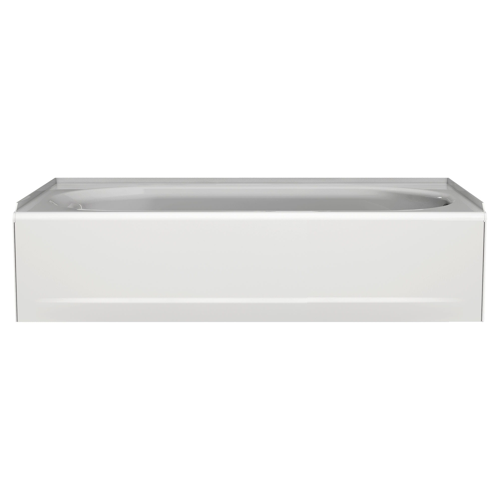 Princeton Americast 60 x 34 Inch Integral Apron Bathtub Right Hand Outlet Luxury Ledge with Integral Drain WHITE